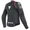 Dainese D-AIR RACING 3 LADY dámská kožená bunda šedá/růžová vel.38